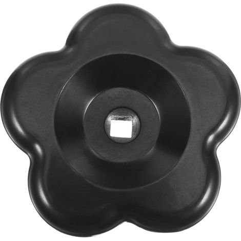 Poignée De Remplacement Pour Robinet Extérieur En Bakélite Poignée De Vanne À Volant Réparation De Robinet Tige Carrée Noire 6.60 X 6.60 X 2.00 cm 1 Pièce (1/5)