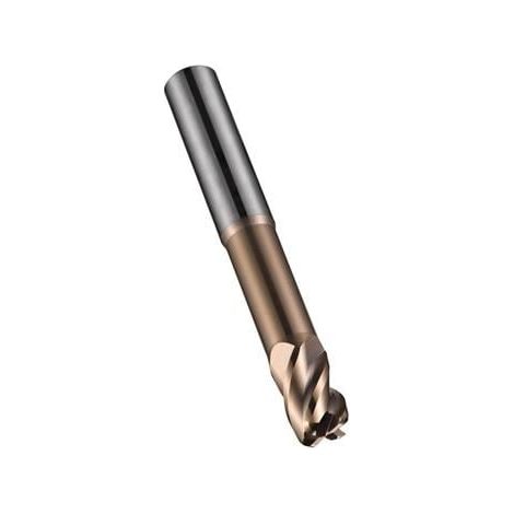 Fresa de mango S524 D.8mm R.1mm Longitud total 75mm Longitud de corte 12mm Longitud de trabajo 40mm (1/4)