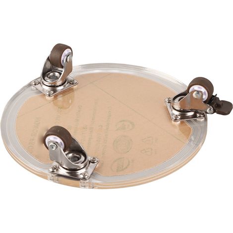 Plateau rond transparent en acrylique pour chauffage et climatisation, support inférieur pour purificateur d'air et base chauffante (1/5)