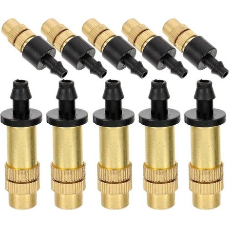 10pcs Mister Nozzle Replacement Short Cooling System Nozzle Irrigation Connector (1/5)