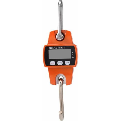 Peson Pèse Electronique Max 300KG,Equilibre Electronique Mini Balance Accrochante Portative de Digital LCD d'Affichage à Cristaux Liquides avec le Crochet Lefou (1/5)