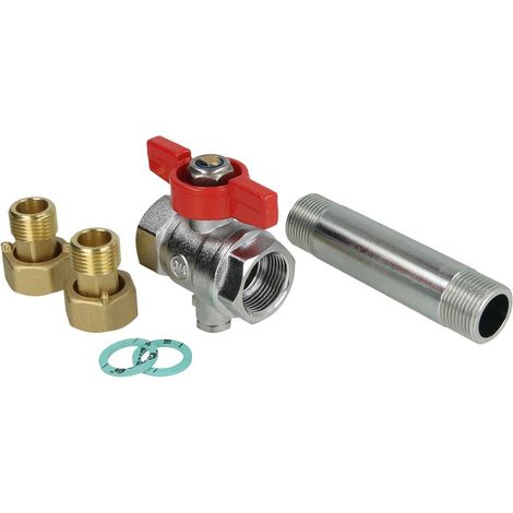Kit d'installation pour compteur de chaleur – Mesure directe 1/2" 110 mm appareils de mesure d'eau