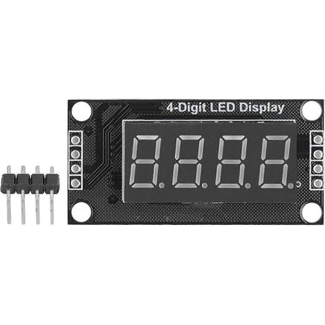 Digitales Anzeigemodul mit LED-Röhre, 0,36 Zoll Bildschirmdiagonale, 4-stellig, 7-Segment-Anzeige, Leiterplatte, TM1637-Modul, 5 V