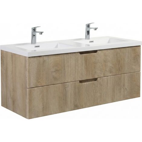 Badplaats Badmöbel Set mit Waschbecken und Unterschrank Thermis