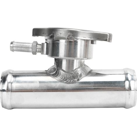 Bouchon de remplissage de radiateur en ligne 32mm 1-1/4in OD, aluminium T6061 poli, avec bouchon 16PSI, adaptable sur durite auto, accessoire de refroidissement voiture. (1/5)
