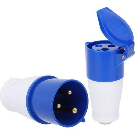 connecteurs de prise, jeu de prises d'alimentation monophasées à 3 broches, avec conception de boucle spéciale, IP44 32A 220250V (1/5)