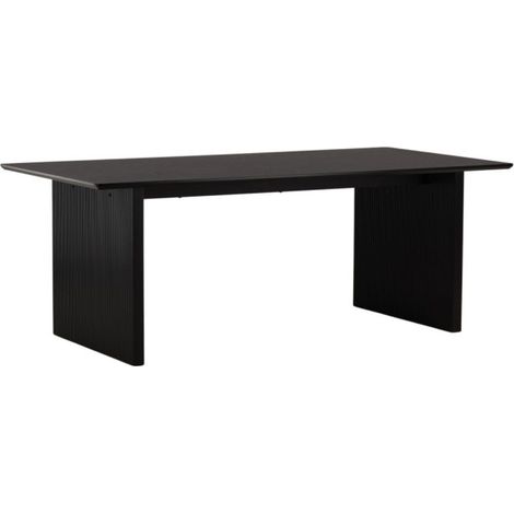 Table à Manger Design "Vail" 200cm Noir (1/5)
