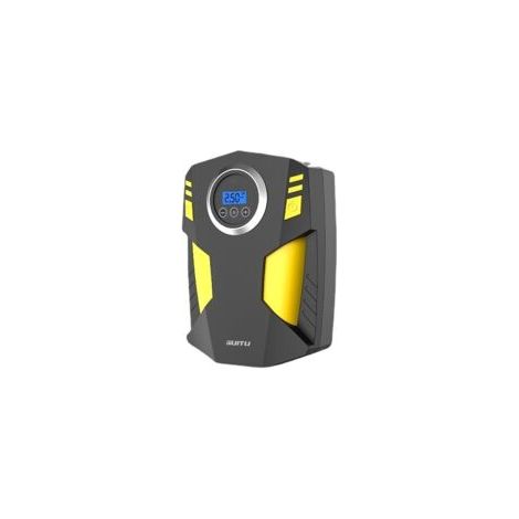Gonfleur de pneu Compresseur d'air portable Pompe à pneu de voiture avec adaptateur à 3 buses et lumières LED numériques Pompe à air électrique de voiture DC 12 V pour pneus de voiture et autres produ