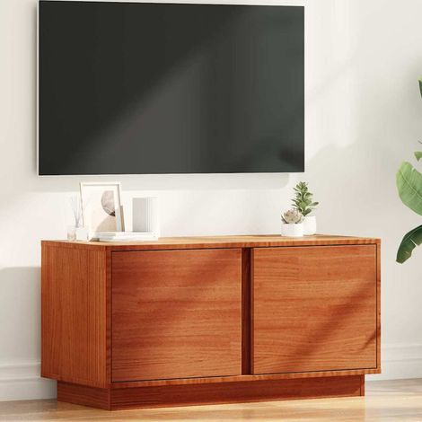 vidaXL Mobile TV Marrone cerato 80 x 35 x 40,5 cm Pino massello