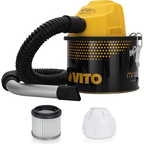 Vito – Aspirateur à cendres 800W – Cuve 4 litres – Filtre HEPA lavable – Aspiration jusqu'à 15 kPa – Pour cendres chaudes jusqu'à 40°C (1/5)