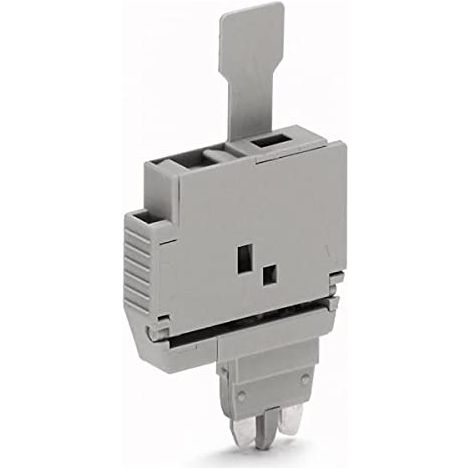 Wago 2004-911 - Enchufe con lengüeta (250 V, 50 unidades), color gris