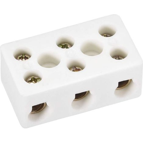 3 Voie Céramiques Borniers Haute Température Porcelaine Céramique Connecteurs pour Électrique Fil Câble (1/3)