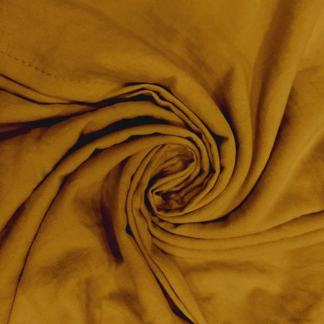 Parure Housse de Couette en Microfibre lavée 140x200 cm Boheme Moutarde (1/3)