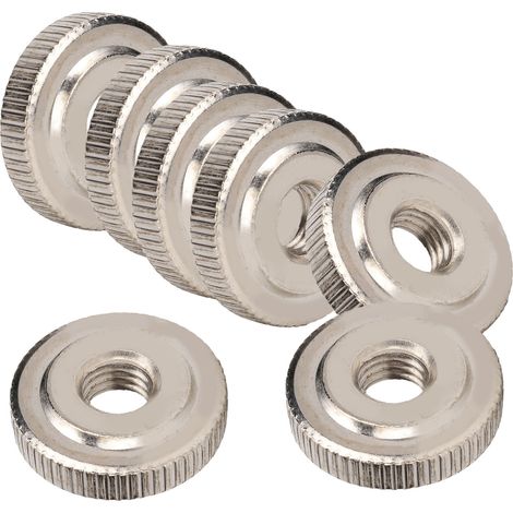 10 pièces écrous moletés M8 en acier au carbone nickelé, pour bricolage et assemblage mécanique (1/5)