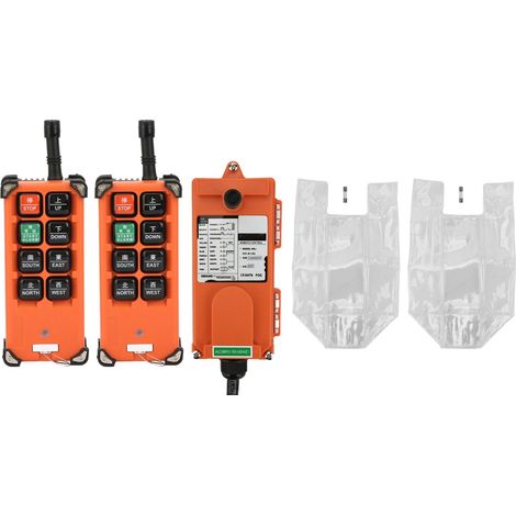 Commande radio de levage, mise hors tension automatique, avertissement de tension de batterie, télécommande sûre sans fil stable pour équipement de contrôle industriel (1/5)