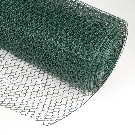 Drahtgitter Volierendraht 13mm 6eck 0.5x25m grün d=0.8mm Drahtzaun Maschendraht (1/3)