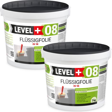 LEVEL+ Flüssigfolie Badabdichtung 1K Dichtfolie L+08 - 14KG