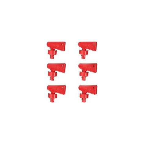 Isolateur Interrupteur De Batterie, Clé CoupeBatterie Rouge 12v/24v, Commutateur Universel Pour Voiture (2)