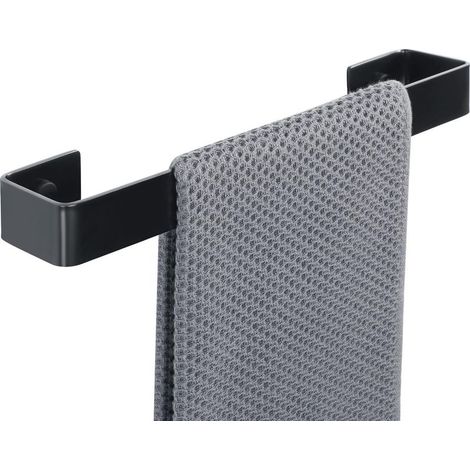 CYRILL – Porte-Serviettes Mural de Salle de Bain Anneau Porte Serviettes 30CM, Support Serviettes Noir en Acier Inoxydable SUS304 Montage à Vis, EGJF300-B (1/5)