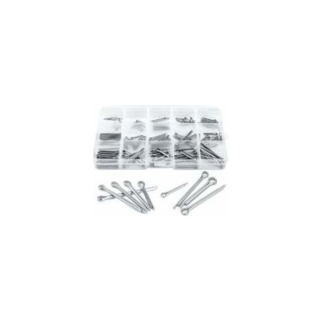 Goupille Fendue 150 pièces Goupille de Verrouillage en Acier 304 Inoxydable Assortiment pour la Mécanique de Petits Réparation 15 Tailles Différentes (1/4)