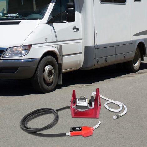 230V 200W Dieselpumpe 45L/min Heizölpumpe selbstansaugend Zählwerk Tankstelle (1/5)