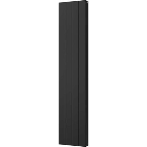Thetford - Black Vertical Radiator Double Panel H1800mm x W372mm Smooth