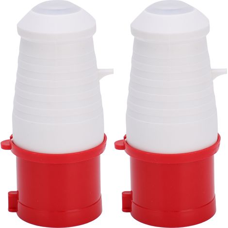 2 connecteurs industriels triphasés 4 broches 380-415 V 32 A 3P+T IP67 pour aéroports, tunnels, voies ferrées et stades