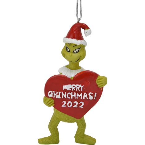 Pendentif Monstre Cheveux Verts Résine pour Décoration de Noël Maison