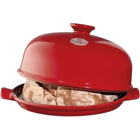 Set pain maison rond en céramique rouge Grand Cru Emile Henry
