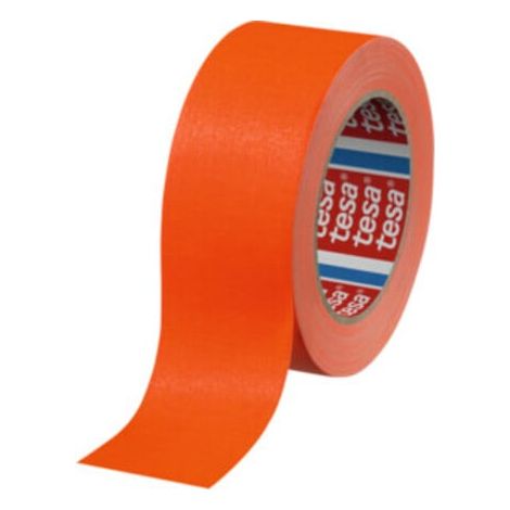 tesa Rubans adhésifs textiles, orange, Largeurxlongueur: 50X25 mmxm