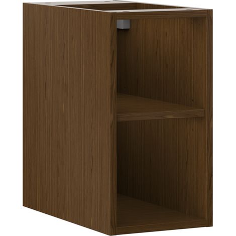 Mexen Box-A armario abierto con estante de 25 cm, nogal - 91AX2-0250-470-0-86 (1/4)