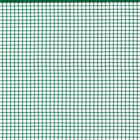 TENAX Quadra 05 Verde 1,50 x 50 m, Rete Protettiva in Plastica per Balconi, Cancelli e Recinzioni (1/3)