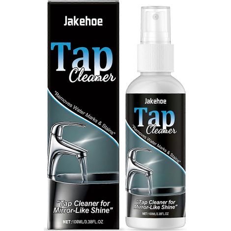 Nettoyant pour robinets, détartrant et nettoyant pour pommeaux de douche, spray anticalcaire, élimination rapide et efficace des taches. (1/4)