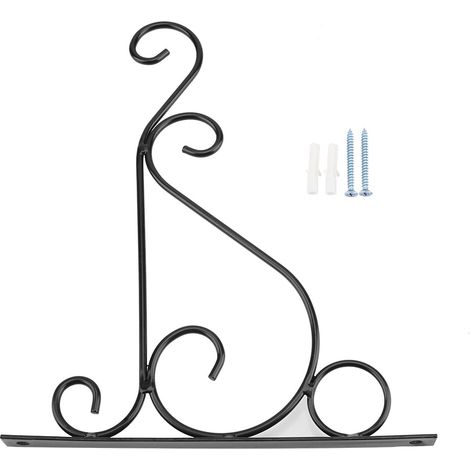 Support Pour Suspension De Plantes - En Fer - 25 x 21 cm - Pour Balcon Jardin Intérieur Extérieur - 1 Pièce (1/5)