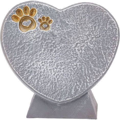 statue jardin exterieur-Plaque Funéraire Animale DIY en Résine – Tombestone Memorial pour Chien, Cœur – Décor de Jardin, Résistant aux Intempéries (1 Pièce) (1/5)