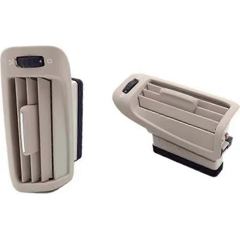 Grille d'aération de climatisation pour montant B arrière de Skoda Superb 2009-2014, références 3TD819383 et 3TD819384, couleur beige. (1/5)