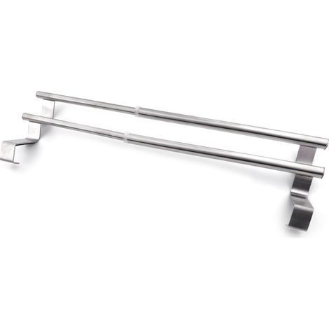 Extendable stainless steel towel rail, 27 to 40.5 cm, for radiator