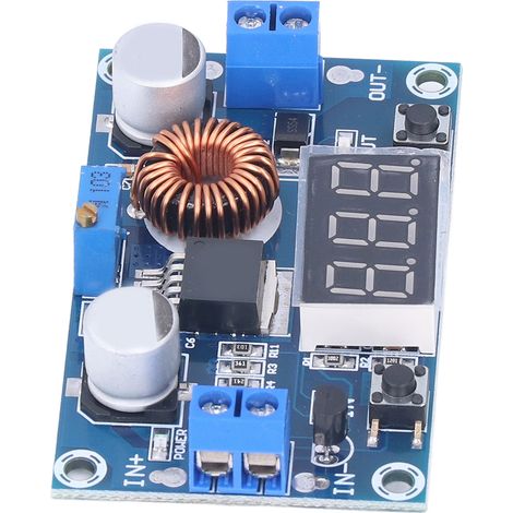 Module convertisseur régulateur-abaisseur DCDC haute puissance 5A 75W avec affichage de tension réglable XL4015 (1/5)