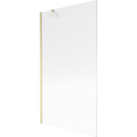 Mexen Next parete doccia da bagno 1 anta 100 x 150 cm, righe, oro spazzolato - 895-100-000-00-09-55 (1/5)