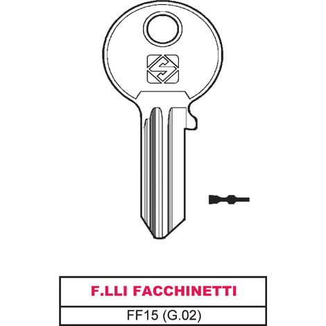 Silca CHIAVE ASC FF15 (G.VAC 0) F.LLI FACCHINETTI 20.00 pz