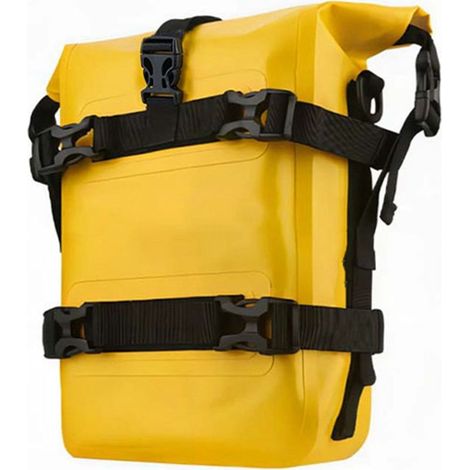 Sac de cadre de pare-chocs de moto, entièrement étanche, 8L, peut être utilisé comme épaule ou bandoulière. (1/5)