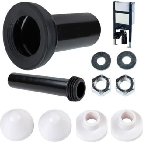 Kit de raccordement de réservoir de chasse d'eau, pour WC mural, diamètre du tube en PVC 90/110, longueur 180 mm, compatible avec Geberit Duofix 405.116.00.1, tuyau d'évacuation pour WC mural (modèle