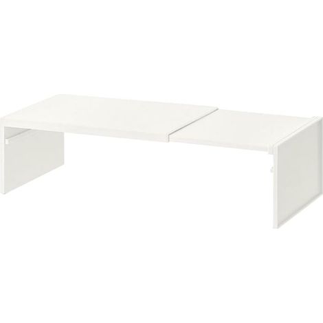 Étagères Réglables De La Cuisine,étagère D'armoire Extensible,Étagère Rétractable pour Cuisine,Peu Encombrante,Robuste,pour Le Garde Manger,Placard De Cuisine,Blanc (1/4)