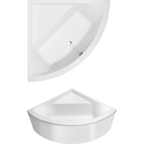 Sistema idromassaggio, Subway, Bath, UBA130SUB3V, Angolo, Acrilico, 1300 x 1300 mm, bianco, Combipool Comfort (CC),