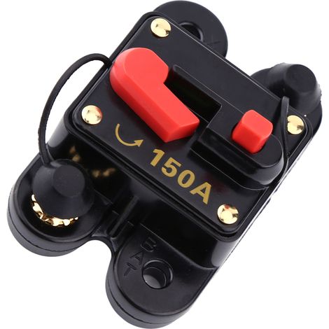 Disjoncteur réarmable DC12V pour voiture, bateau, vélo, système stéréo (150A) (1/5)