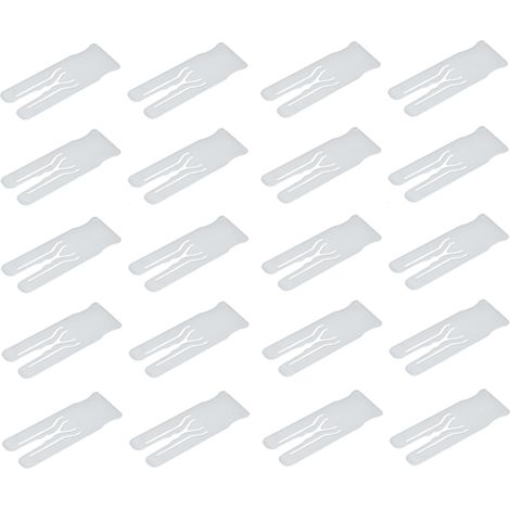 20x plaquette d'écartement cale entretoise 70x24,5mm blanc mise à niveau compensation utilisation polyvalente, épaisseur 1mm (1/2)