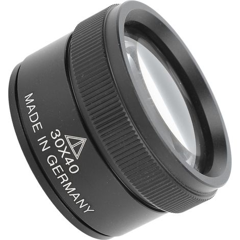 Loupe de bijoutier 30X, lentille optique, loupe portable avec boucle pour pièces de monnaie, pierres précieuses et timbres (1/5)