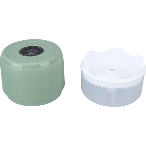 Hachoir à ail électrique mini sans fil, étanche et portable, idéal pour les oignons et le gingembre, pour le camping. Capacité de 100 ml, chargement USB 5 V, vert. (1/5)