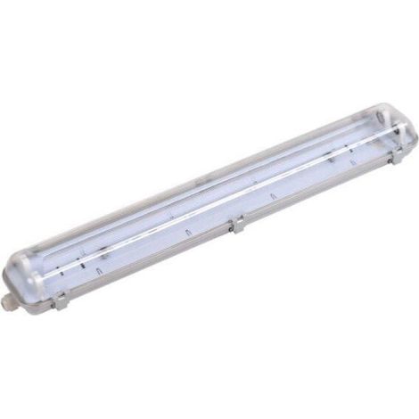 Réglette étanche double pour tube LED T8 120cm IP65 (boitier vid