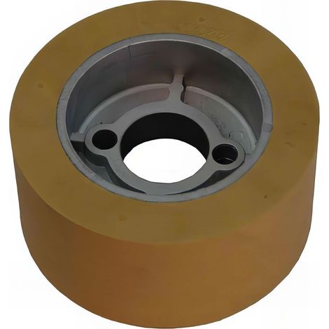 Rouleau de rechange en caoutchouc 80 x 30 mm – Alésage 22 mm – 2 trous diamètre 6 mm – Pour entraîneur à bois VSRO80-30 – Holzprofi